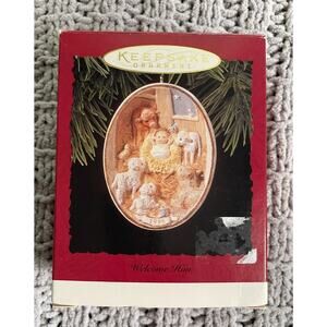 Hallmark Keepsake Welcome Him 1996 Nativity Ornament With Box
